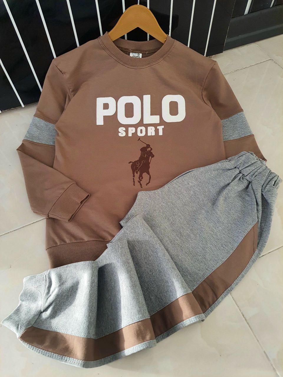 ست بلوز وشلوار اسپرت POLO+. خرید اینترنتی اباس بچگانه
