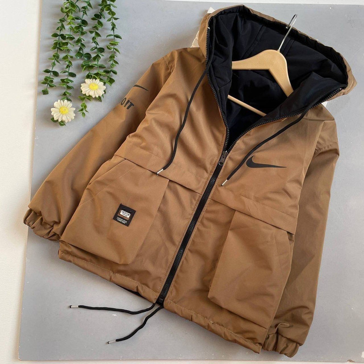 کاپشن نایک دوروضخیم پشم شیشه مدل Just Do it با کیفیت بالا جنس TC مرغوب رویه دوم مشکی + خرید آنلاین لباس بچگانه
