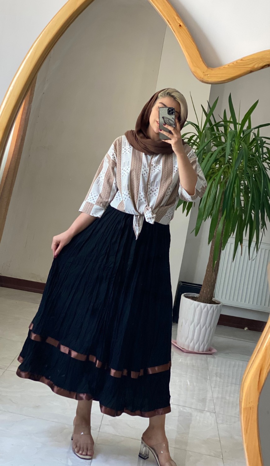 دامن قواره دار چروک کمند آرشیدا B + خرید آنلاینلباس زنانه