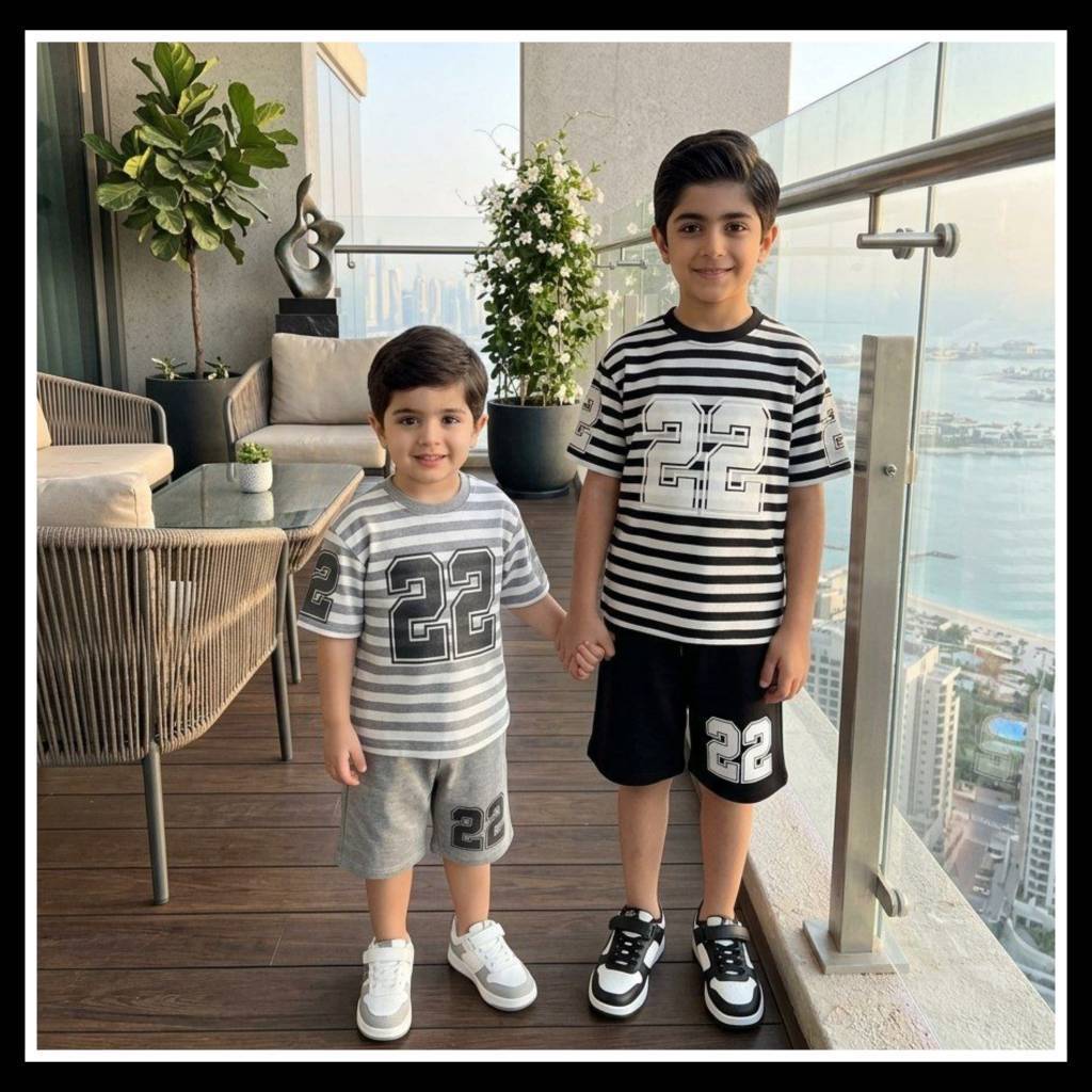 ست تیشرت وشلوارک دالتون آپامهB + خرید آنلاین لباس بچگانه