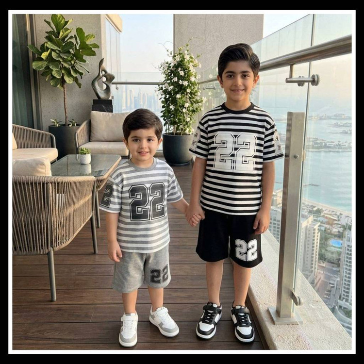 ست تیشرت وشلوارک دالتون آپامهB + خرید آنلاین لباس بچگانه