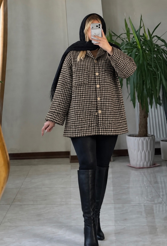 شکت پشمی موهردار لیوزا آرشیدا B + خرید آنلاین لباس زنانه